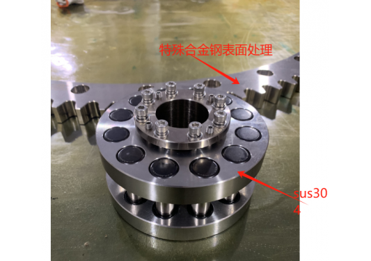 RGD齒圈齒輪是全SUS304不銹鋼材質還是其他材質？特殊合金鋼表面處理會生銹嗎？硬度多少？